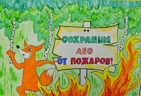 Плакат на тему леса