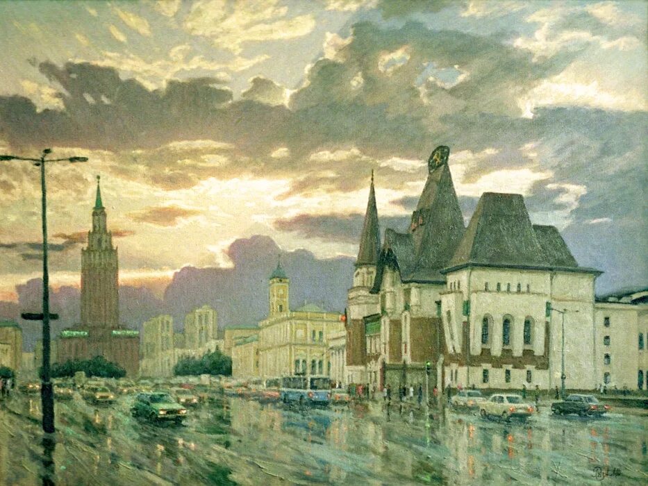 Репродукции картин старой Москвы Игоря Разживина.