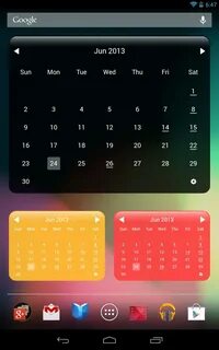 Calendar widget