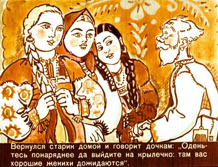 Солнце месяц и ворон воронович сказка читать. Диафильм месяц и ворон воронович. солнце, месяц и ворон воронович. рисунок к сказке солнце месяц и ворон воронович.
