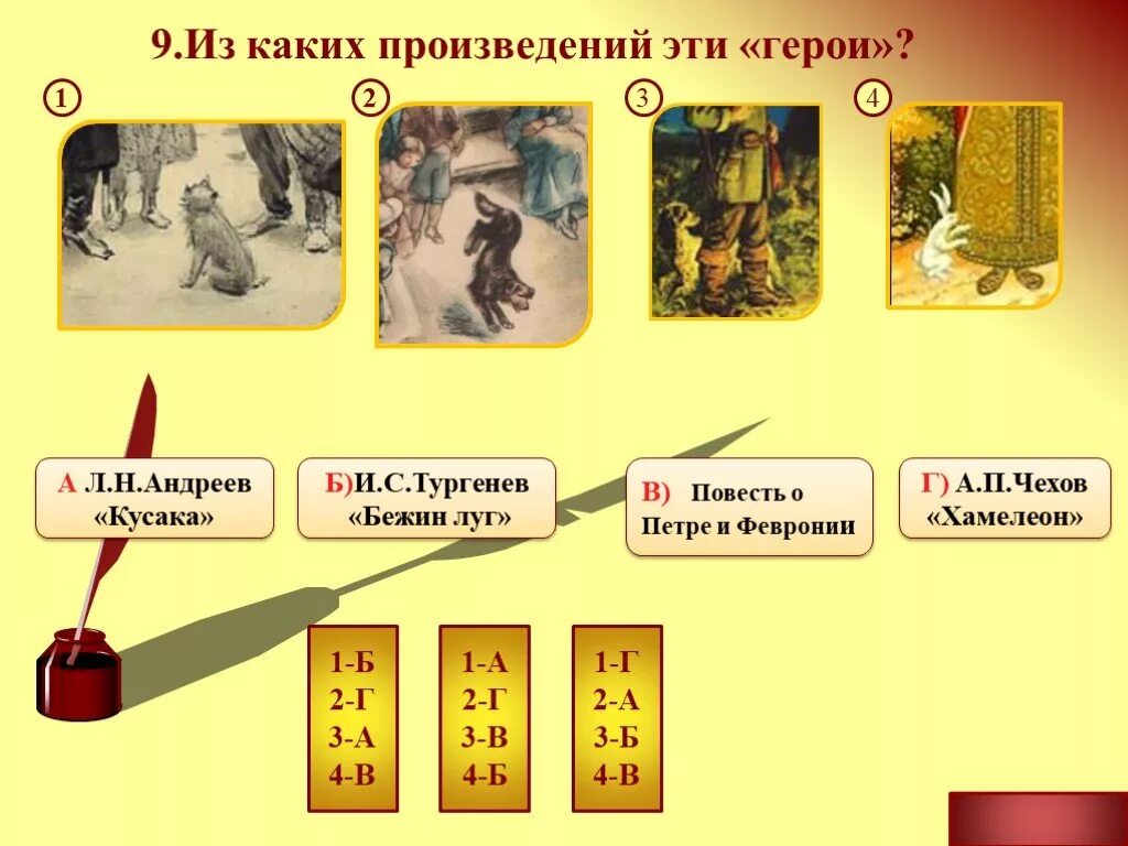 В каком произведении есть герой. Из каких произведений эти герои. В каких произведениях есть игра. В каких произведениях 5 героев. Из каких произведений эти герои 2 класс.