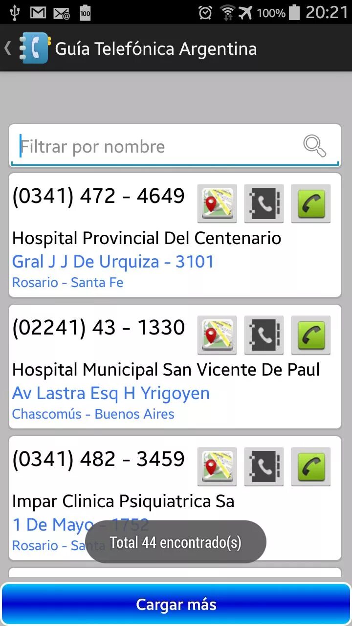 Скачать Guía telefónica Argentina APK для Android