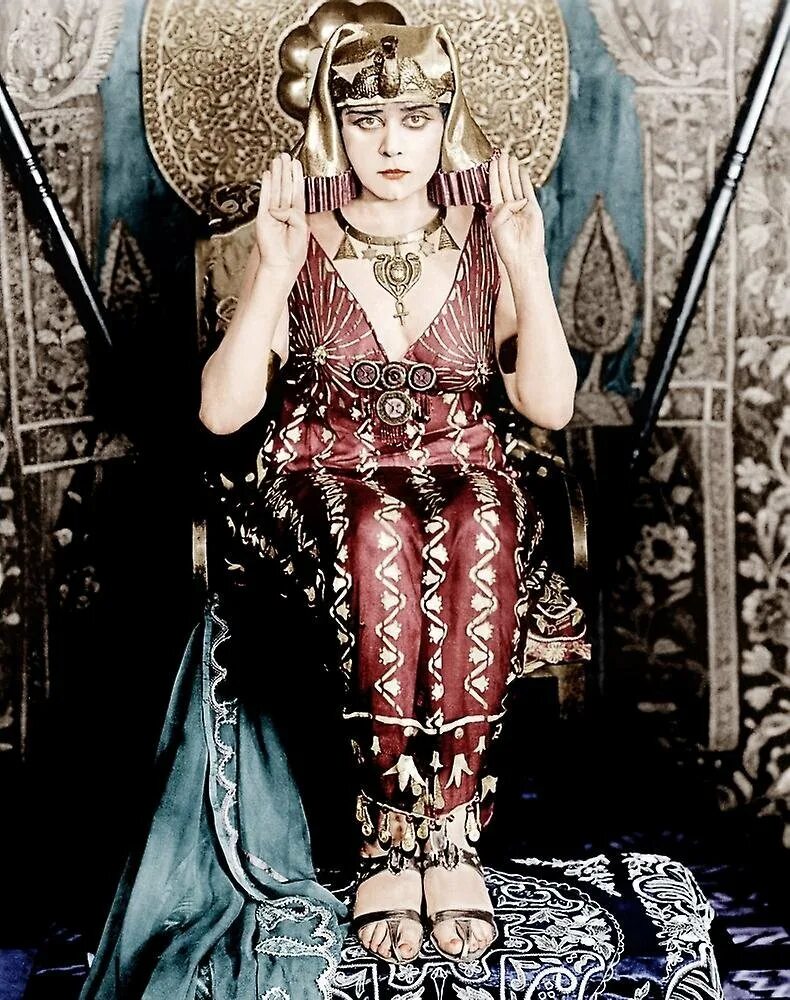 Теда бара Клеопатра. Клеопатра 1917. Theda bara Cleopatra. Экранный образ