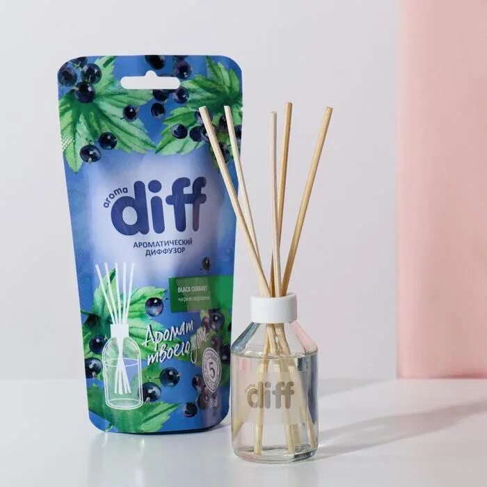 Диффузор дешево. Ароматический диффузор diff blackcurrant 50 мл. diff диффузор ароматический &quot;экзотический мусс&quot; 50 мл.