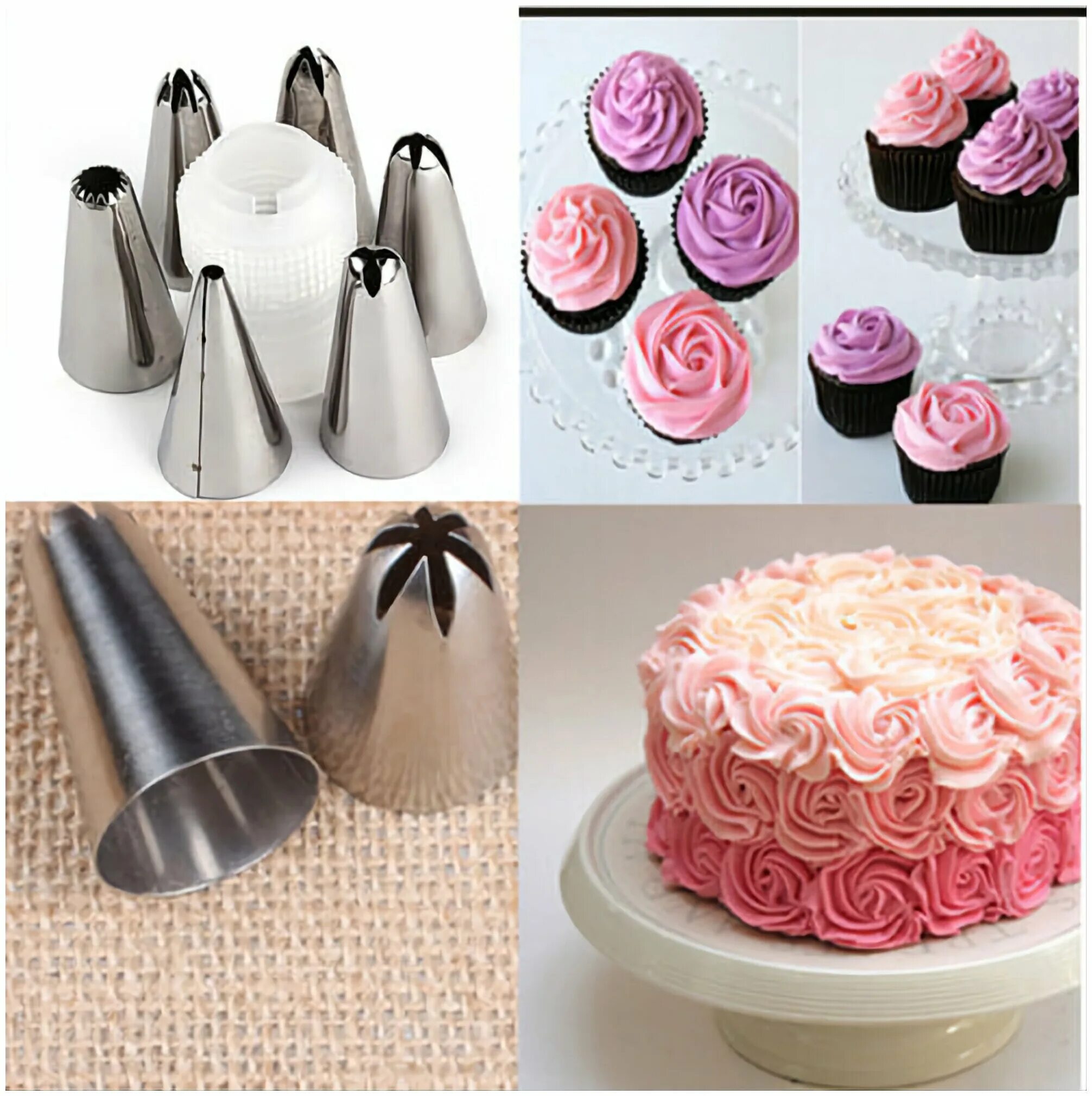 Как сделать крем для кондитерского мешка. Cake decorator набор насадок. cake baking tool насадки для крема 6 шт. cake baking tool насадки для крема. украшение кондитерским мешком.