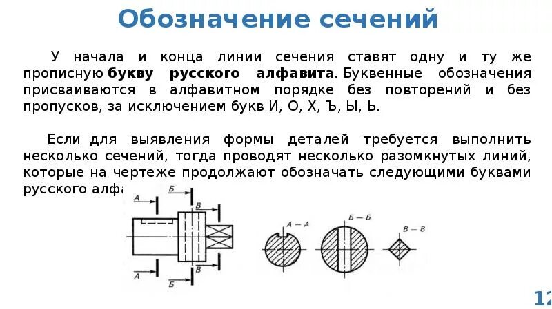 Обозначение разреза и сечения. Линия сечения на чертеже обозначение. Линия сечения на чертеже как выглядит. Обозначение разреза и сечения на чертеже. Линия разреза на чертеже обозначение.