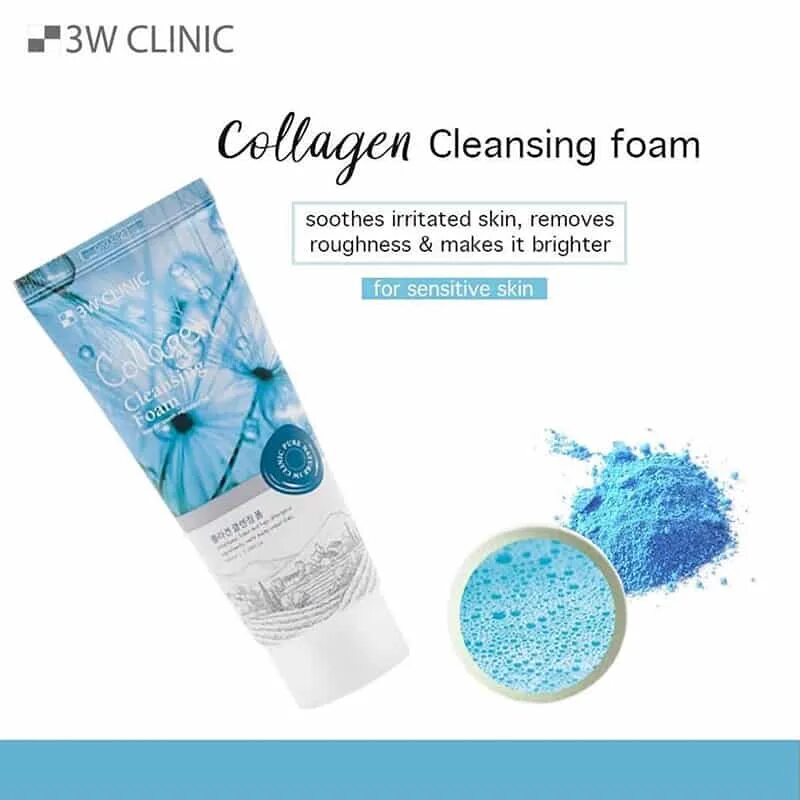 3w Clinic Collagen Foam Cleansing. Пенка с коллагеном 3w Clinic. Пенка с коллагеном 100мл.3w Clinic Collagen Cleansing Foam. [3w Clinic] пенка для умывания коллаген/натуральная Collagen Foam Cleansing, 100 мл. Cleansing foam перевод на русский