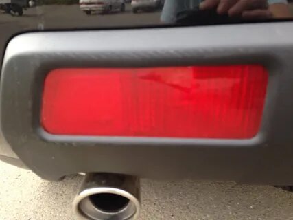 Туманка в задний бампер