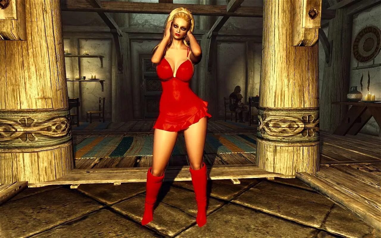 Skyrim Mini Dress HDT. Skyrim Mini Dress CBBE. Скайрим Робы CBBE. Skyrim CBBE короткие платья.