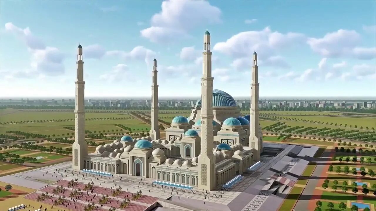 Астана самая большая мечеть. Новая мечеть в Казахстане.