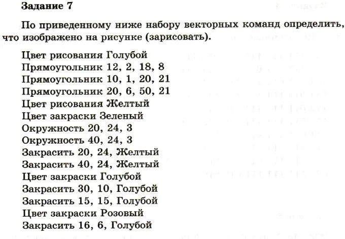 Информатика 7 класс семакин ответы. Как с помощью векторных команд описать рисунки. Описать с помощью векторных команд следующие рисунки. Информатика 7 класс Семакин гдз. Как по набору векторных команд определить что изображено на рисунке.