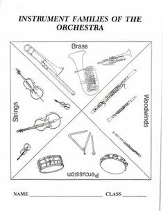 Instruments worksheet
