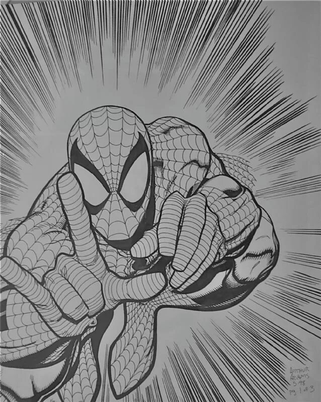 Draw spider man