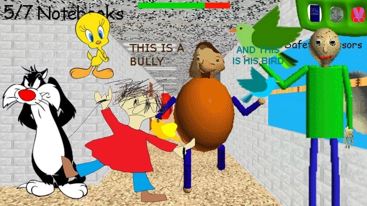 Baldi's Basics v1.4.3. Baldi Loves Birds. А4 БАЛДИ. Baldi Loves everything.