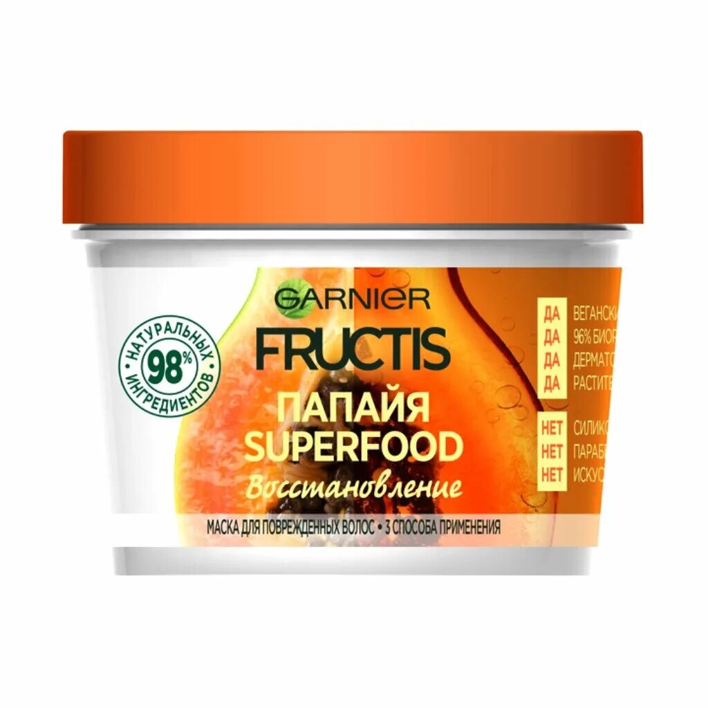 Garnier Fructis Superfood маска для волос 390мл. Garnier Fructis маска 3в1 SOS. Гарнер маска 3 в 1. Fructis папайя Superfood маска. Маска для волос fructis