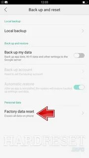 Как сбросить настройки телефон oppo