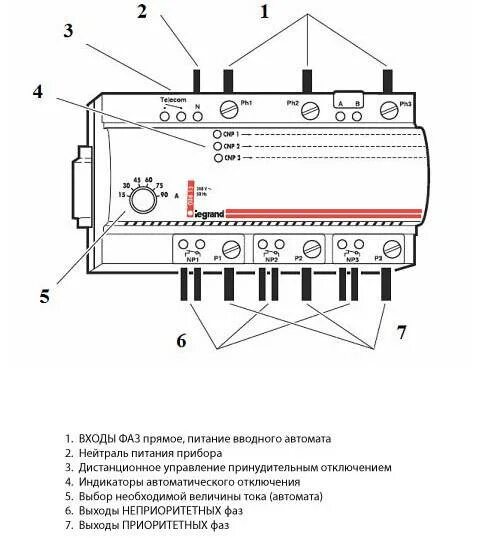 Реле приоритета нагрузки однофазное схема подключения Реле нагрузки - CormanStroy.ru