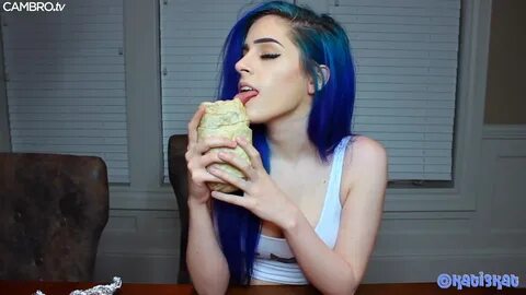 Kati3kat Baeritto 1080p - Gets Messy While Eating Burrito: 4:34 CAMBRO.tv -...