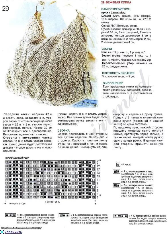 Сумка крючком ВЯЗАНИЕ: СУМКИ Постила