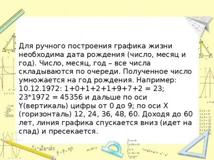 Умножить дату рождения на год рождения