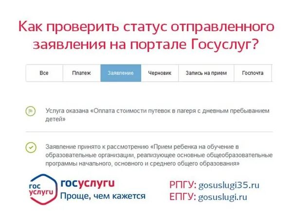 Проверить статус заявления через госуслуги. Заявление на госуслугах. Статусы заявлений на госуслугах. Состояние заявления на госуслугах. Госуслуги статус заявления.