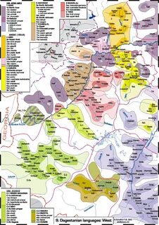 Карта языков дагестана