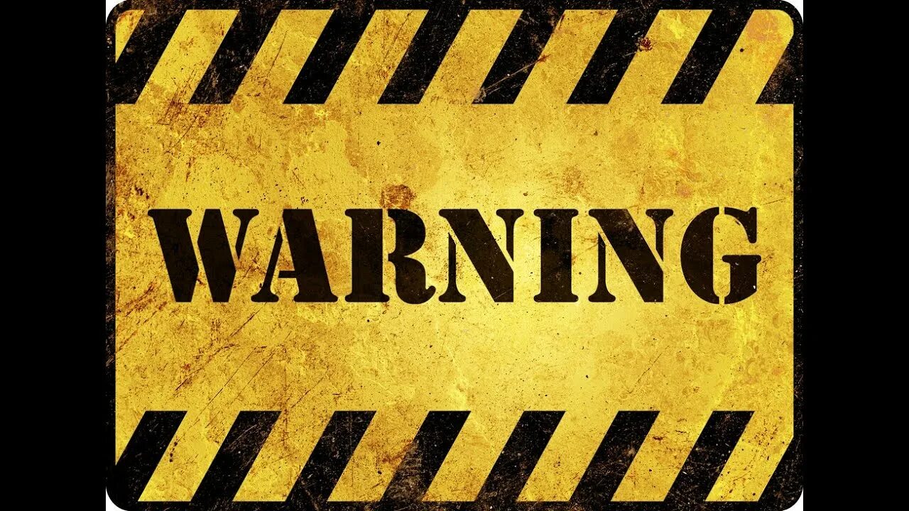 Men at work sign. Warning people. Warning the people. Stupid people. Warning.