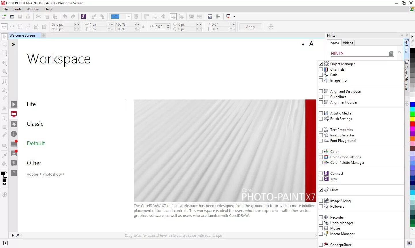 Окно coreldraw. Coreldraw рабочее пространство. Рабочее пространство coreldraw x7. Coreldraw 7 версия. Coreldraw x7 Скриншоты.