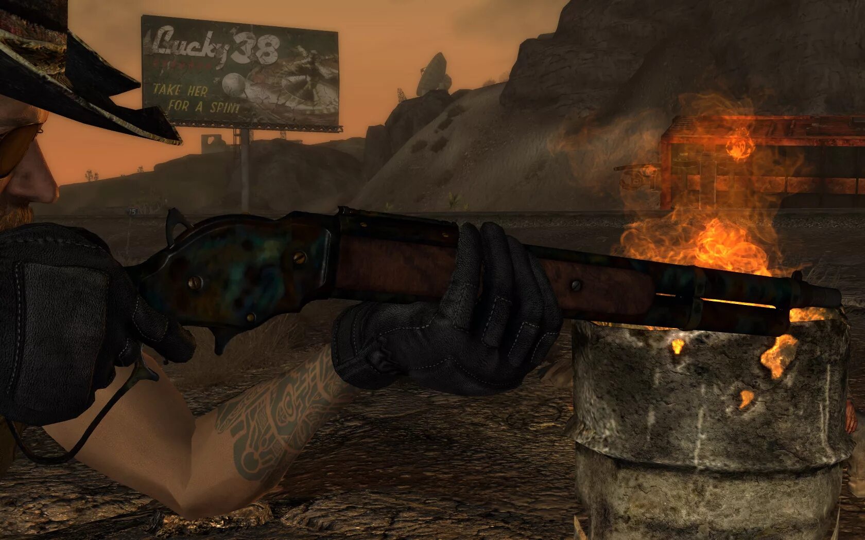 Модификация fallout. Fallout new vegas рычажный дробовик. fallout new vegas ретекстур. fallout nv mod дробовик. фоллаут нью вегас винчестер м1887 мод.