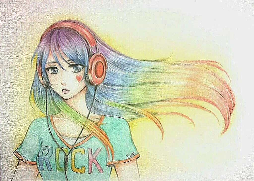 Draw i listen. Draw i listen. Девочка в наушниках в манге. Listen to music cartoon. Спотлайт 2- 7 классы.