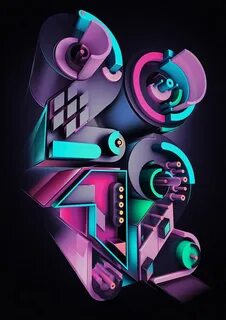3d постер