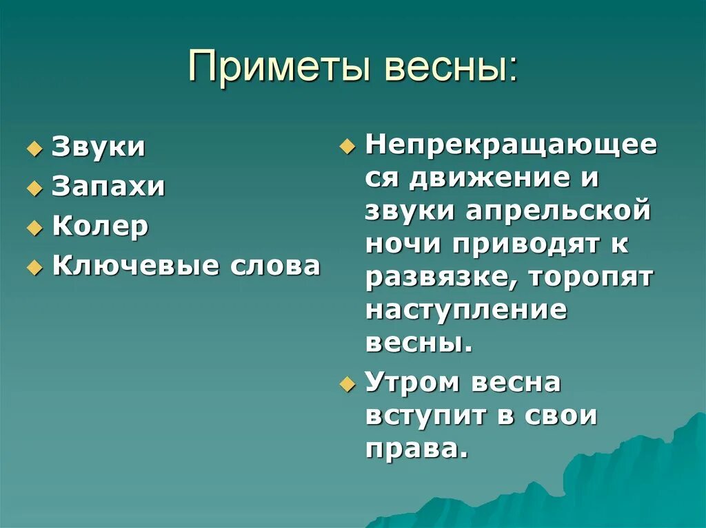 Стихотворение бунина апрельский вечер