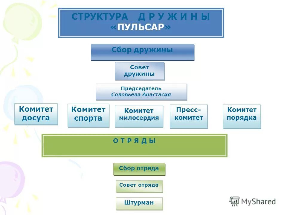 структура дружины