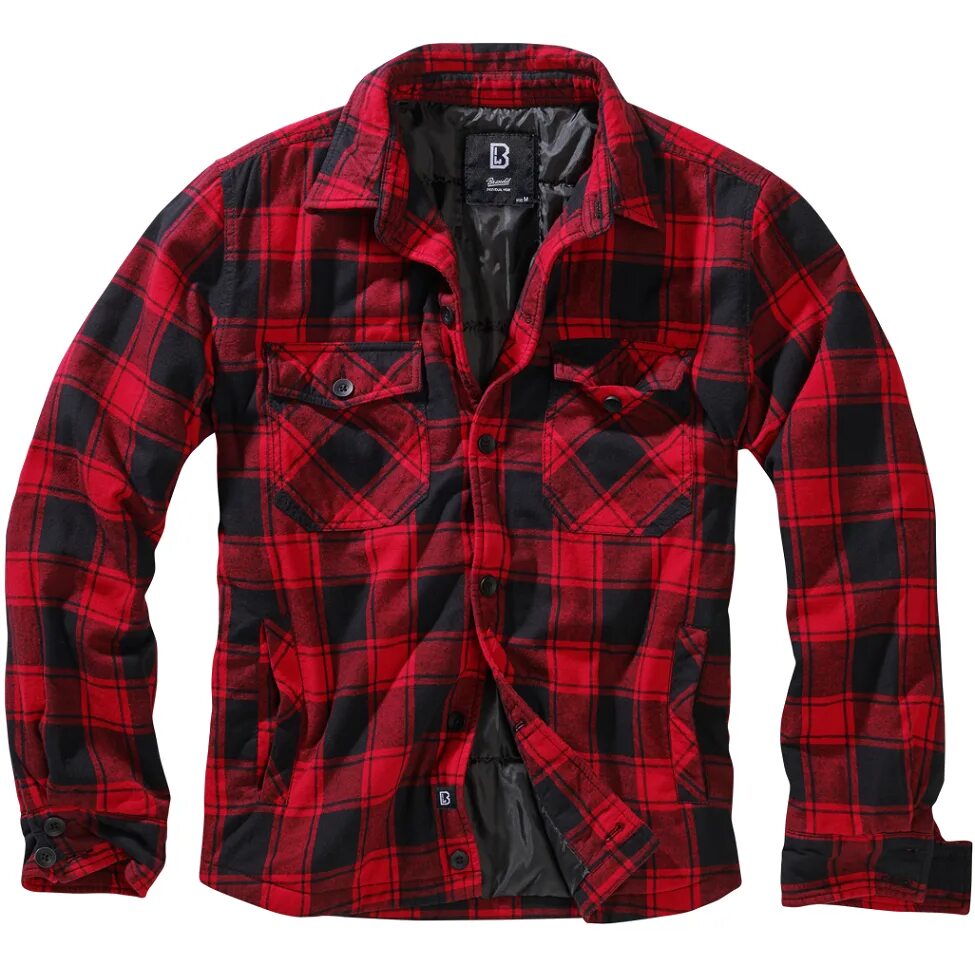 Теплая рубашка в клетку купить. Куртка рубашка Lumberjacket (Brandit). Brandit Lumberjack куртка. Чёрный рубашка Brandit. Куртка фланелевая Brandit.