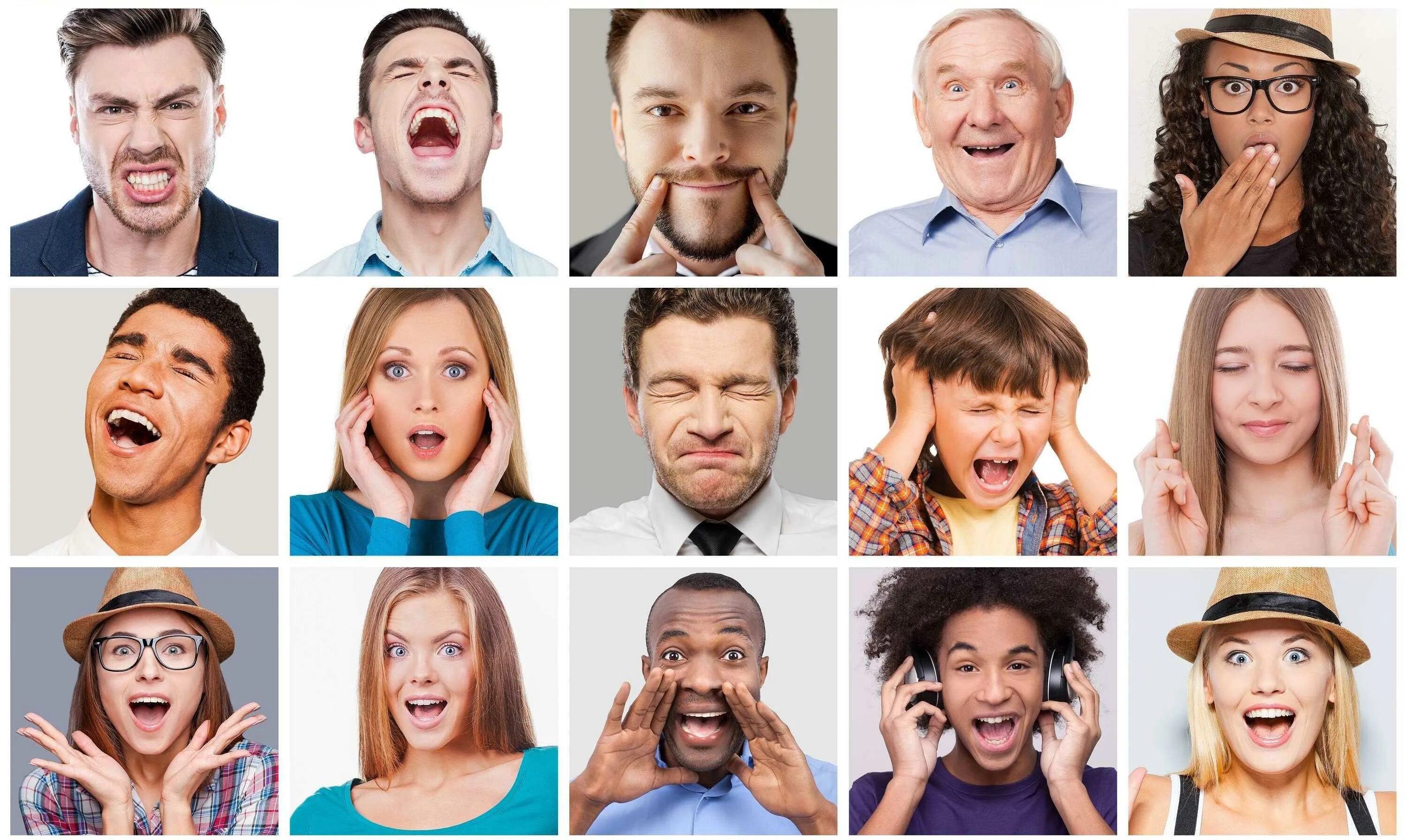 Разные эмоции. Внешность человека. Разнообразие чувств. Мимика. Разнообразие чувств.