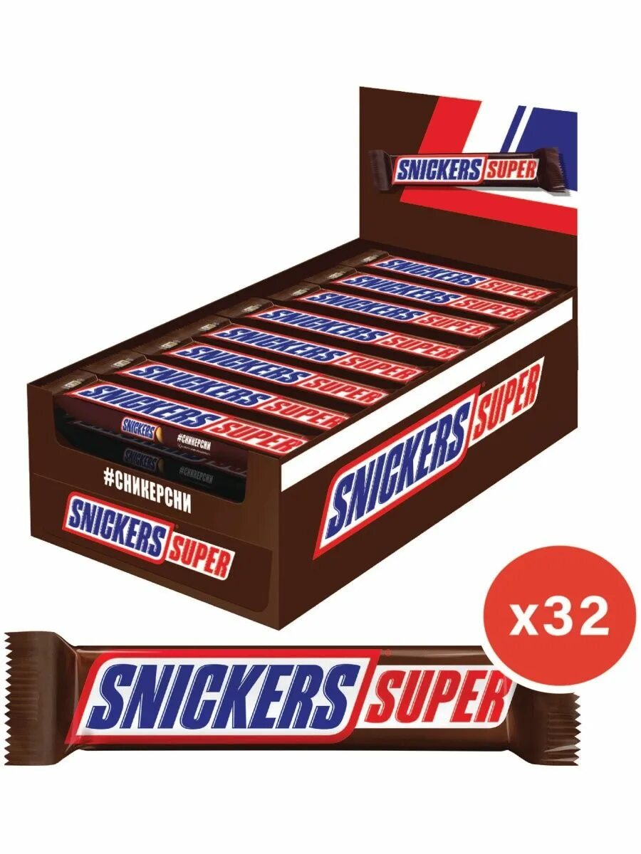 Шоколадный батончик snickers super 80г. Батончик snickers super, 80 г. Snickers super шоколадный батончик 80. Батончик snickers 80 г, коробка, 32 шт..