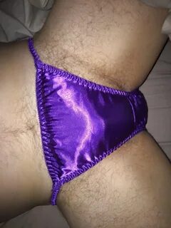 Satin panty bulge.