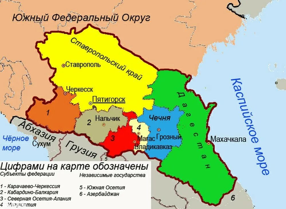 Северный кавказ на карте границы. Карта горской республики северного кавказа 1918 года. Карта южного кавказа с границами республик 2020. Карта субъектов кавказа. Северо-кавказский федеральный округ с субъектами карта.