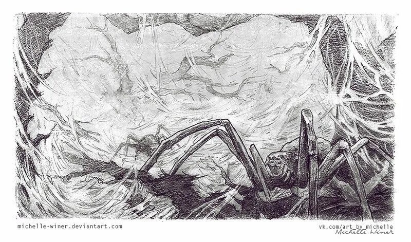 Хоббит глава 8. Моргот и унголиант. лес пауков властелин колец. огромный паук властелин колец. паук из хоббита рисунок.
