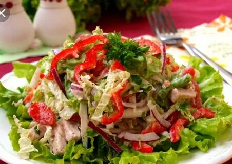 Салаты с пекинской капустой на новый год