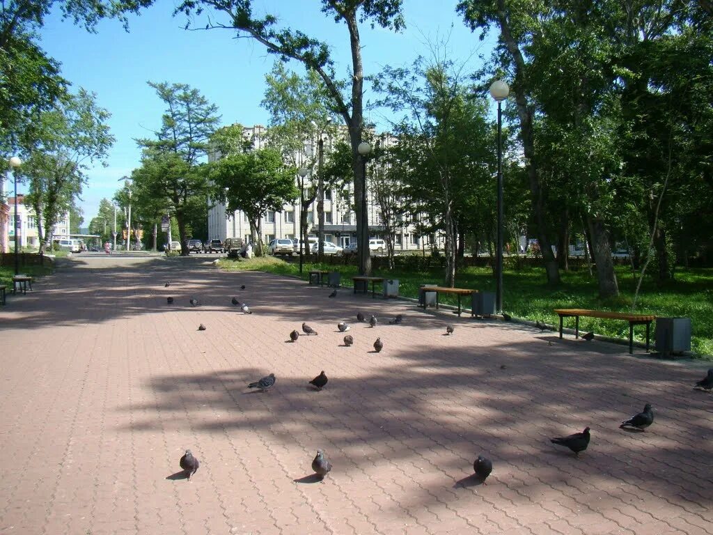 Николаевский на амуре городской. Николаевск на Амуре сквер. Городской сквер Николаевска на Амуре. Парк в Николаевске-на-Амуре. Николаевск-на-Амуре Хабаровский край.