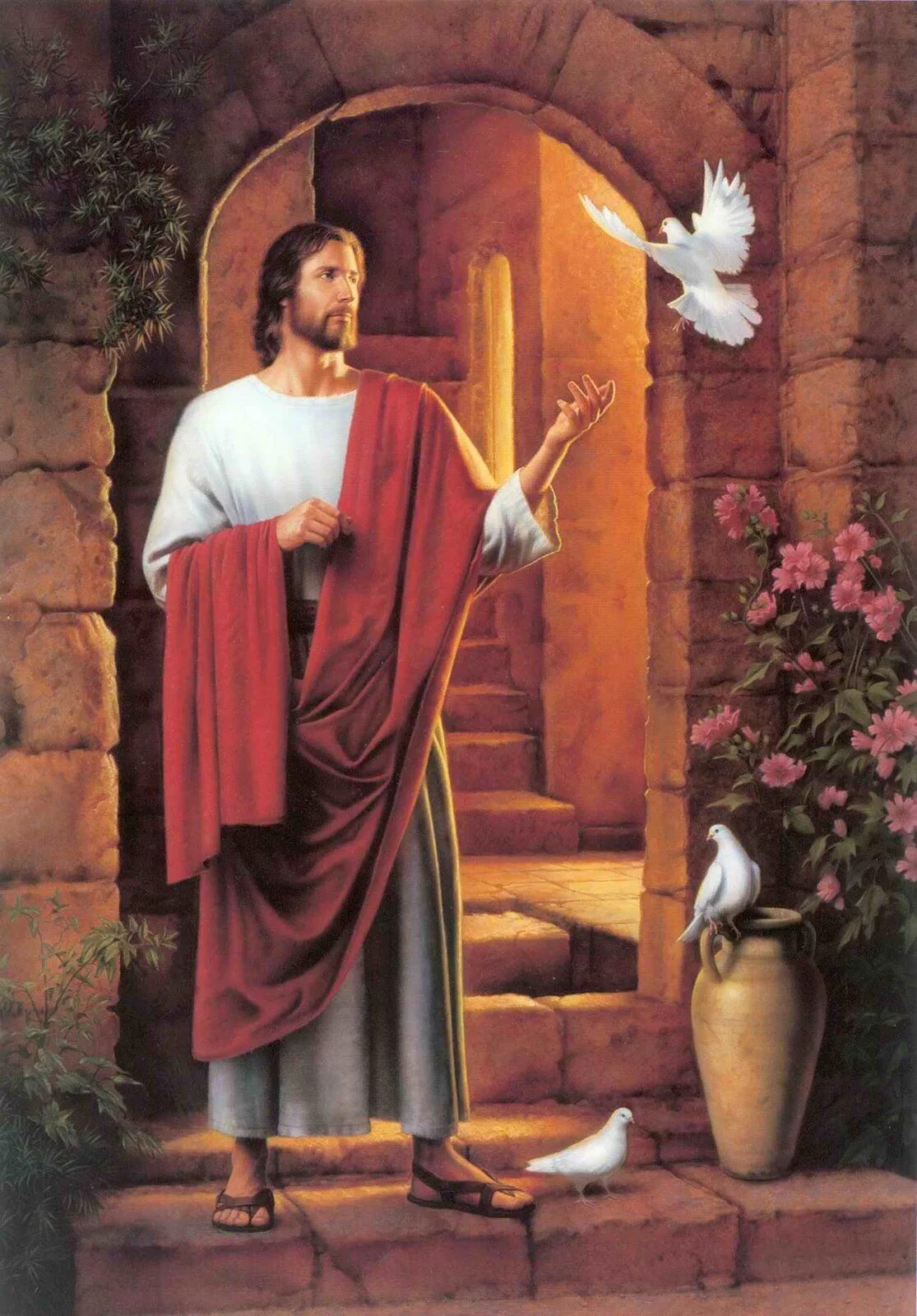 Иисус христос стоит. Simon dewey. jesus christ simon dewey. иисус христос саймон дьюи. саймон дьюи художник.