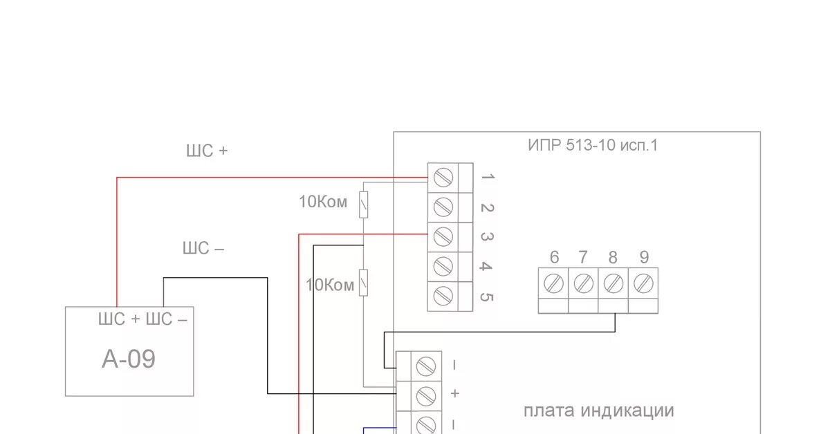 Сигнал-10 и ИПР 513-3ПАМ, постоянная индикация Пожар2