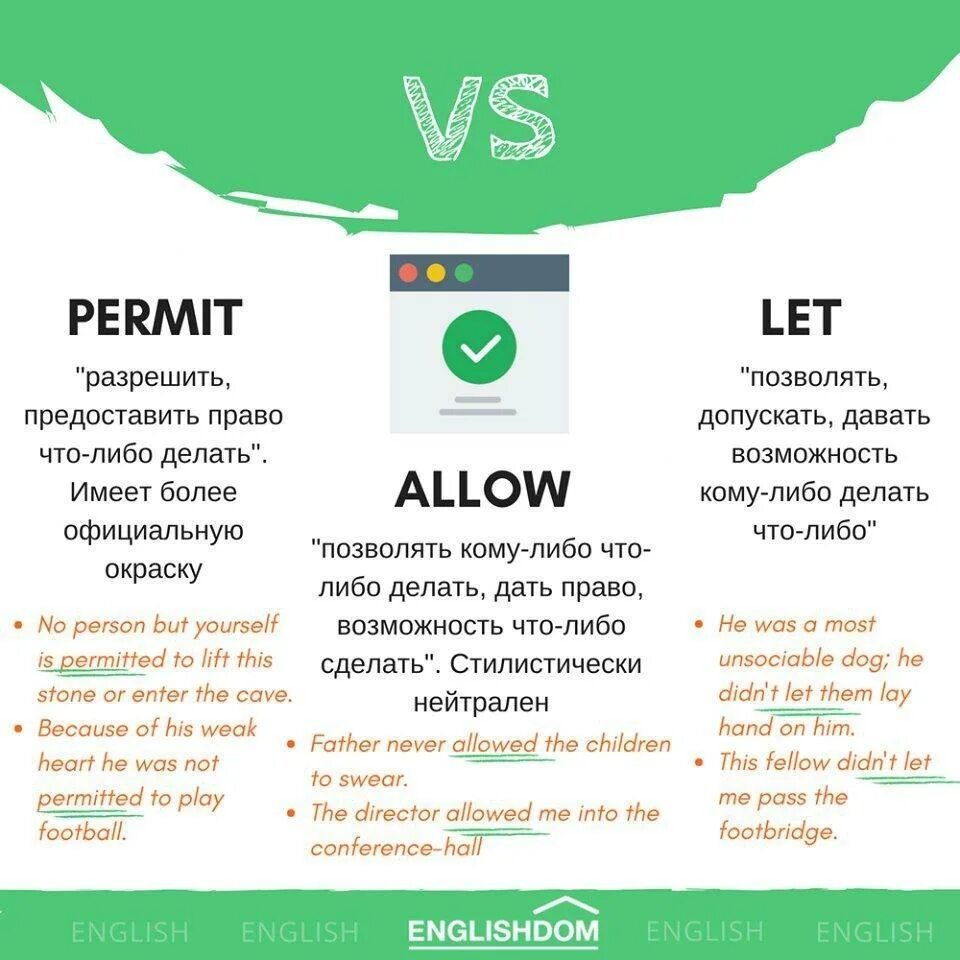 Лет между 5 и 7. Allow Let разница. Allow permit Let разница. Allowed permitted. Allow afford Let permit разница.