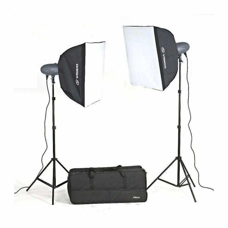 Софтбокс импульсный Visico VL Plus 400 Soft Box. Студийная вспышка Visico VT-300. Студийный свет Visico led-80r RGB. Комплект импульсного света Falcon Eyes.