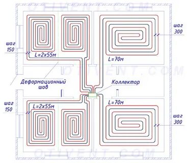 Длина теплого пола калькулятор