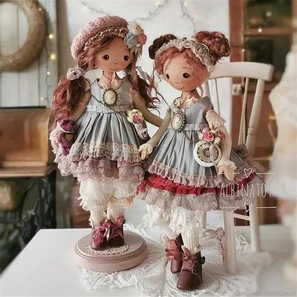 Pattern doll Boho doll on the stand AlbinaToys Etsy