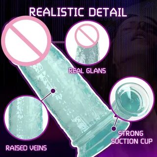 Три размера, красочные короткие имитационные реалистичные фаллоимитаторы из...