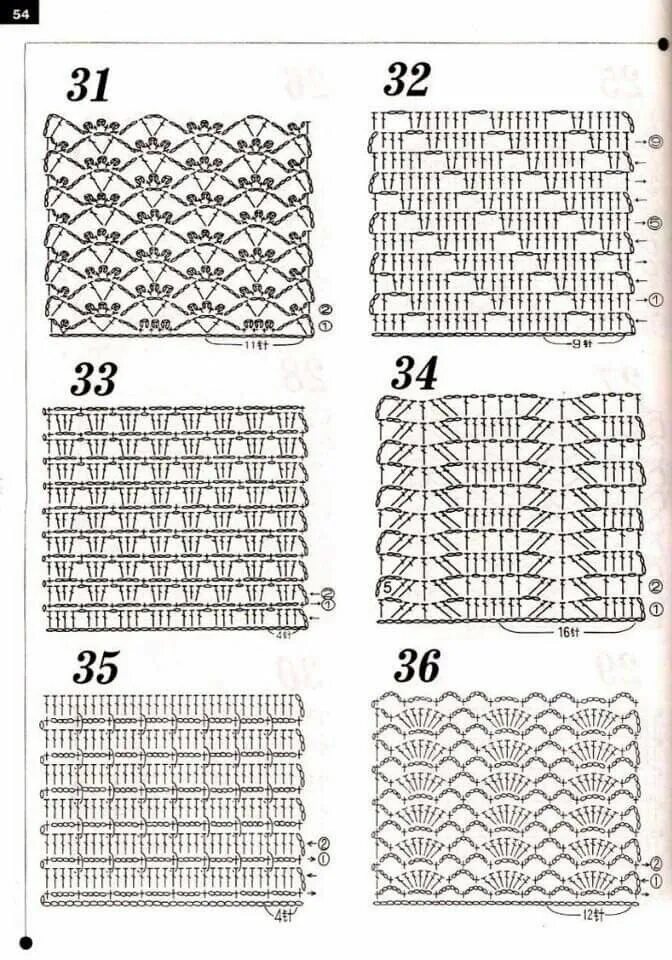 Узоры крючком. Узоры крючком со схемами. Простые узоры крючком. Вязание крючком схемы узоров. Клеточки крючком