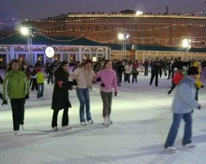 Каток на дворцовой площади